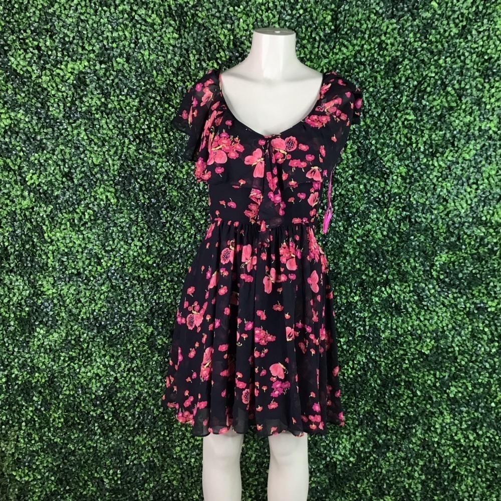 Vintage Betsy Johnson floral print dress